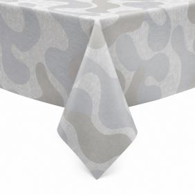 Tafelzeil Met Molton Rug Maori Grijs