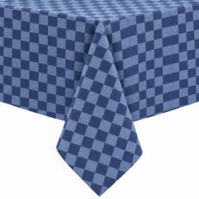 Gecoat Tafellinnen Pompdoek Blauw