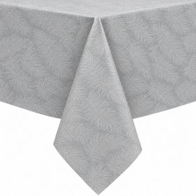 Gecoat Tafellinnen Dalia Zilver
