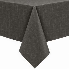 Gecoat tafellinnen Damero Liso Grijs