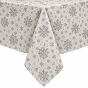 Gecoat Tafellinnen Kerst Snow