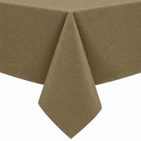 Gecoat Tafellinnen Effen Taupe