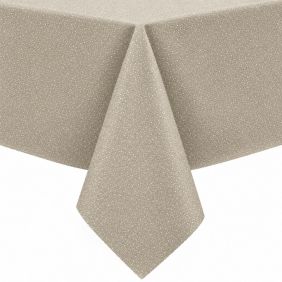 Gecoat Tafellinnen Stips Beige - (max. 180cm)