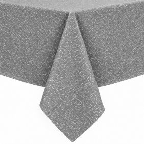 Gecoat Tafellinnen Stips Grijs - (max. 180cm)