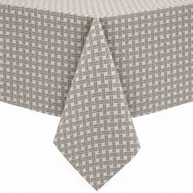 Gecoat Tafelkleed Raster Grijs - (max. 180cm)