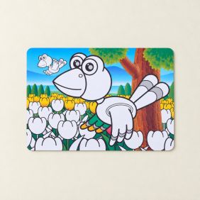 Placemat Kleurplaat Vogel