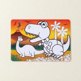 Placemat Kleurplaat Dino