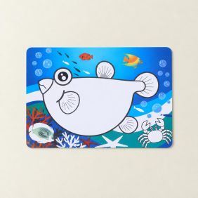 Placemat Kleurplaat Vis