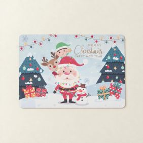 Placemat Kerst Kerstman