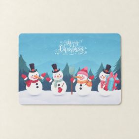 Placemat Kerst Sneeuwman