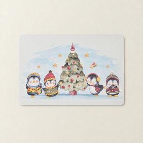 Kerst Placemat - Pinguin