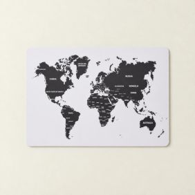 Placemat Wereld - Wit