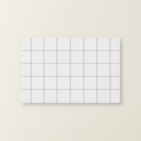 Placemat Ruitpatroon - Wit