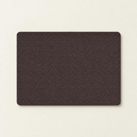 Placemat met Vlechtstructuur - Donkerbruin