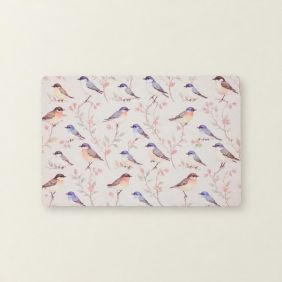 Placemat Vogels - Bloesemtakken en Blauwe Accenten