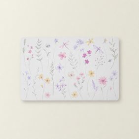 Placemat Bloemen - Libelle en Vlinder