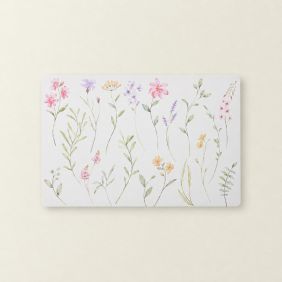 Placemat Bloemen - Roze en Geel