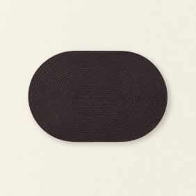 Gevlochten Placemat Ovaal - Bruin