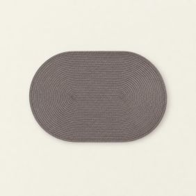 Gevlochten Placemat Ovaal - Taupe