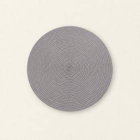 Placemat Geweven Rond - Grijs