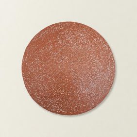 Placemat Rond Color Weave - Bruin
