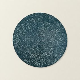 Placemat Rond Petrol - Green