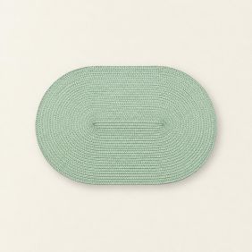 Geweven Ovale Placemat - Groen
