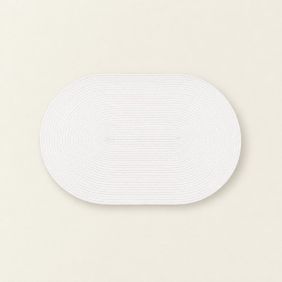 Geweven Ovale Placemat - Offwhite
