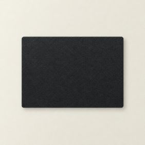 Placemat Kunstleer - Zwart/Grijs